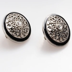 Round shaped ethnic style clip on earrings designs E30080