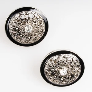 Round shaped ethnic style clip on earrings designs E30080