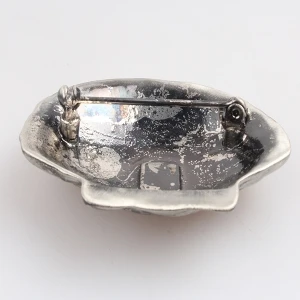 Silver bouquet shell christmas cheap wholesale pin brooch P80002