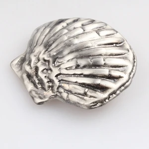 Silver bouquet shell christmas cheap wholesale pin brooch P80002