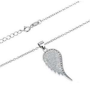 Silver jewelry 925 sterling leaf necklace Factory China