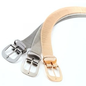 Silver plated mens sports waistband metal mesh waist belt BT60038