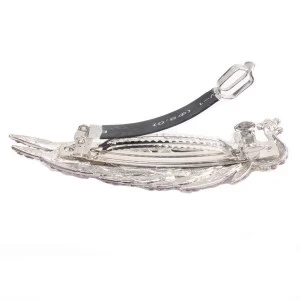 Cina Silver traditional crystal peacock feather hair accessories hairpin H50016 produttore