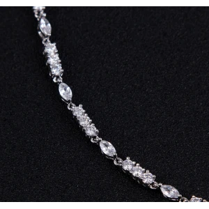 The latest designs crystal pendant crystal cubic zircon jewelry sets for women