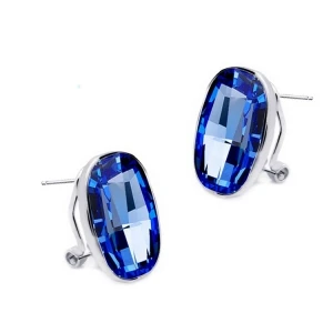 الجديد فائقه غرامه قطع البيضاوي النمساوية أقراط الكريستال بيع الأقراط الزفاف المجوهرات الساخنة