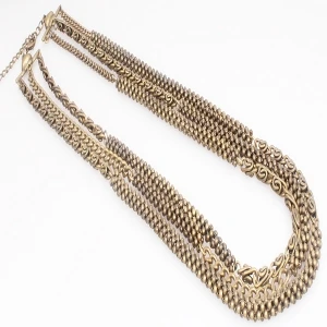 Three Layers Ball Chains Chunky Necklace