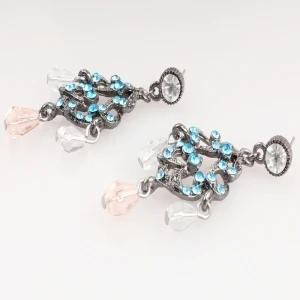 Turkish daily wear 2014 fashion crystal earrings designs E30079