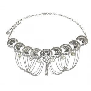 Vintage Waist Chian Hollow Carving Rhinestone Crystal Body Chain Summer Beach Body Waist Chain Jewelry Supplier China