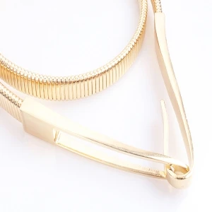 Wedding dress ethnic custom gold woman metal belt BT60076