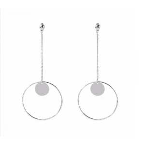 Wholesale Fashion Big Circle Dangle Earrings Hoop earring for Grils Party