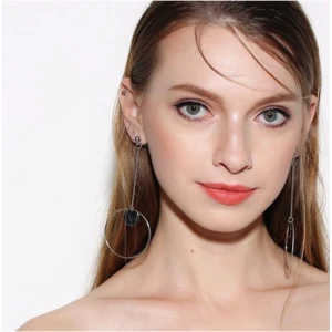 Wholesale Fashion Big Circle Dangle Earrings Hoop earring for Grils Party