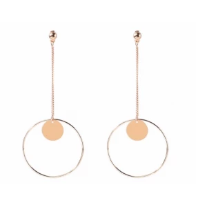 الصين Wholesale Fashion Big Circle Dangle Earrings Hoop earring for Grils Party الصانع