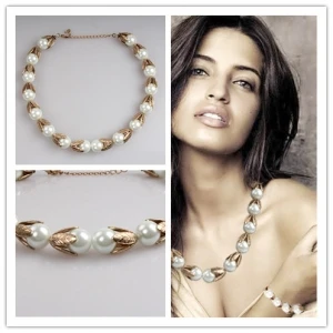 Wholesale Fashion Freshwater Pearl Necklace Jewelry Necklace for Christmas Jewelry Gift