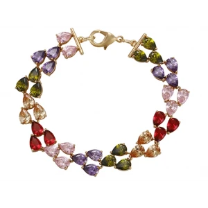 Wholesale Jewelry Fashion Bracelet Design for Wemen Colorful zircon jewellery as Gift