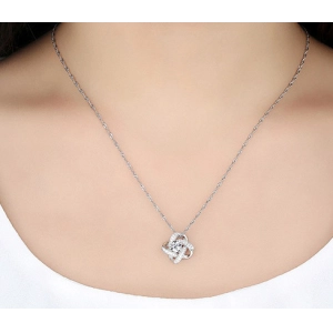 Wholesale Luxury Cubic Zirconia Pendant Necklace Womens Jewelry Sets 925 Sterling Silver Jewelry Set Wedding Jewelry Set