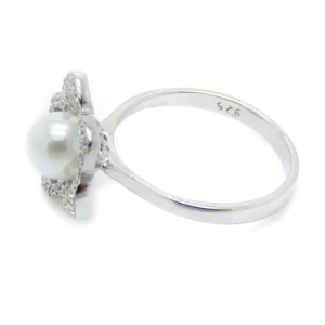 Wholesale Pearl jewelry flower pearl ring design for women