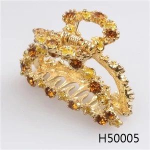 Çin Wholesale crystal italian handmade making wedding hair accessories H50005 üretici firma