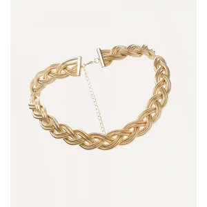 Wholesale newest design multi color 6 line woven round snake chain choker