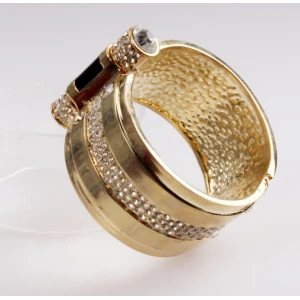 Wide Bracelet Plated 18K Gold  Alloy Jewelry Fashion Bangle Bracelet Jewelry Designers