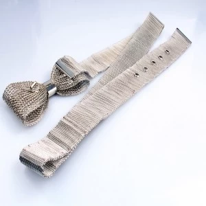 Китай Wide wire silver handmade tie sash sex fashion belt BT60061 производителя