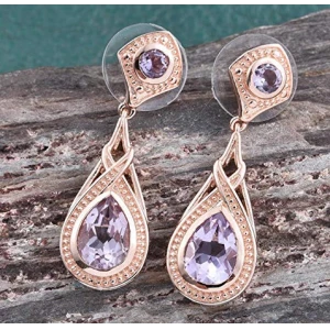 المرأة 18 ك روز الذهب نحاس أقراط الصانع الصين