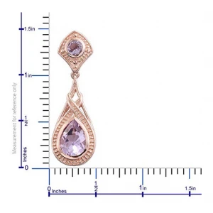 المرأة 18 ك روز الذهب نحاس أقراط الصانع الصين