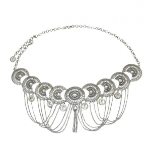 Woman Adjustable Waist Chain Body Jewelry Chain Hollow Carving Coin Tassel Body Chain
