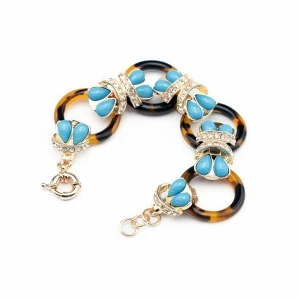 acrylic butterfly fashion bead charm resin bracelet STB001