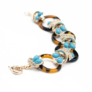 acrylic butterfly fashion bead charm resin bracelet STB001