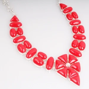 acrylic flower islamic prayer beads costume necklace N90017