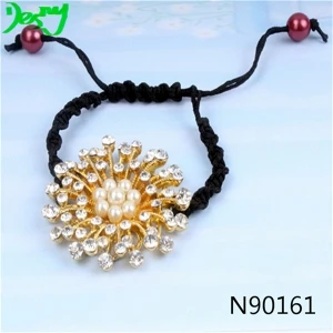 adjustable cord crystal flower sex charmed necklace N90161