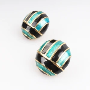 ball statement big round fringe clip on earrings E30030