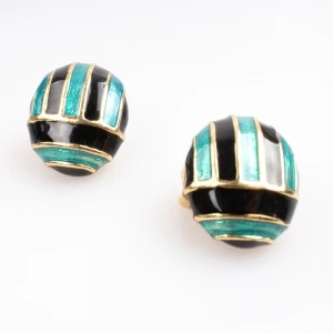 ball statement big round fringe clip on earrings E30030