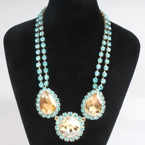 big colorful crystal sex charmed diamond necklace N90095