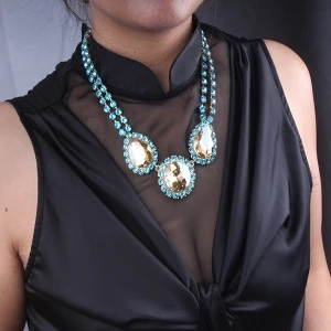 big colorful crystal sex charmed diamond necklace N90095