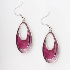 big jhumka ethnic colorful teardrop hanging earrings E30075