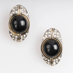 black diamond wholesale acrylic clip on earrings E30019