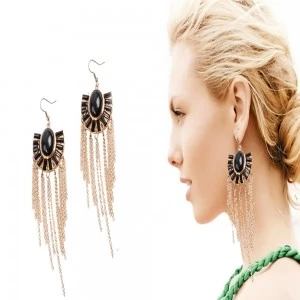 Κίνα cheap dangling chains tassel ear piercing earrings E30034 κατασκευαστής