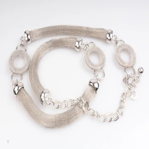 cheap new model wire mesh men s alloy waist belt BT60020