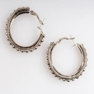 cheap silver ball chain cartilage hoop earrings E30056