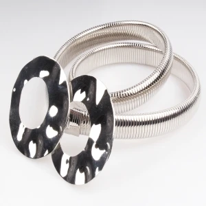 china high quality jewelry fasten double ring metal belt BT60019