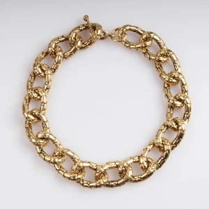 colored plastic chain link stingray skin jewelry necklace N90402