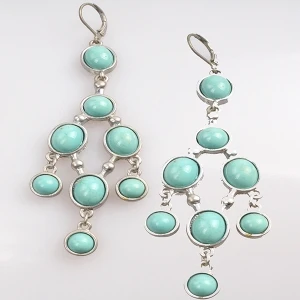 colorful animal shaped resin diamond drop piercing earrings