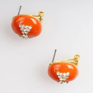 crystal butterfly cheap wholesale stud earrings E30021