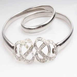 custom elastic bridal rhinestone belt waistband BT60028