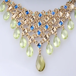 diamond tennis water drop free seed bead necklace N90090