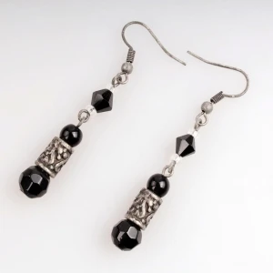 ethnic metal hipanema beaded jhumka piercing earrings E30035