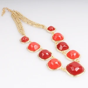 fashion jewelry large acrylic bead choker necklace N90015