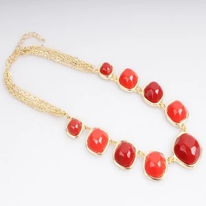 fashion jewelry large acrylic bead choker necklace N90015
