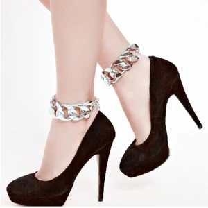 fashion jewelry light plastic link shoe accessories chain TS008